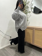 Taylor Mock Neck Sweater Grey