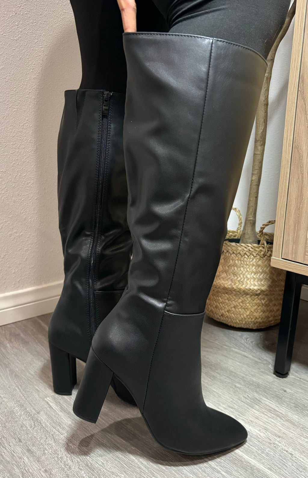 Brazil (Wide Calf) Knee High Boot Black