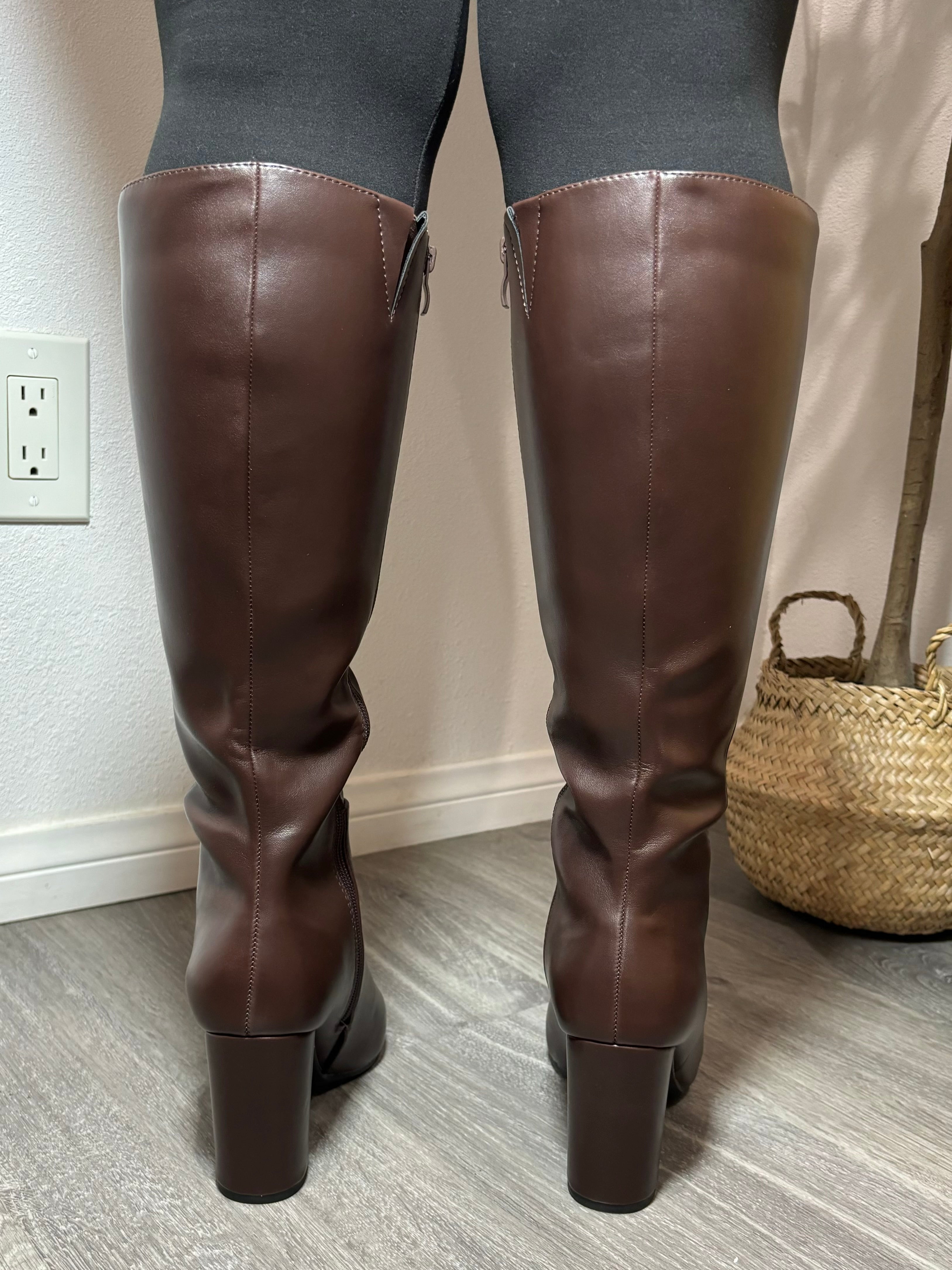 Brazil Knee High Boot Brown