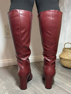 Brazil Knee High Boot Wine