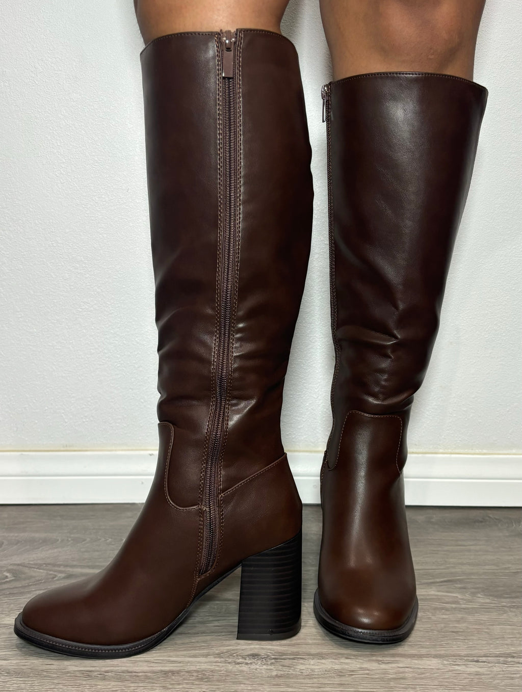 Cami Knee High Boot Brown