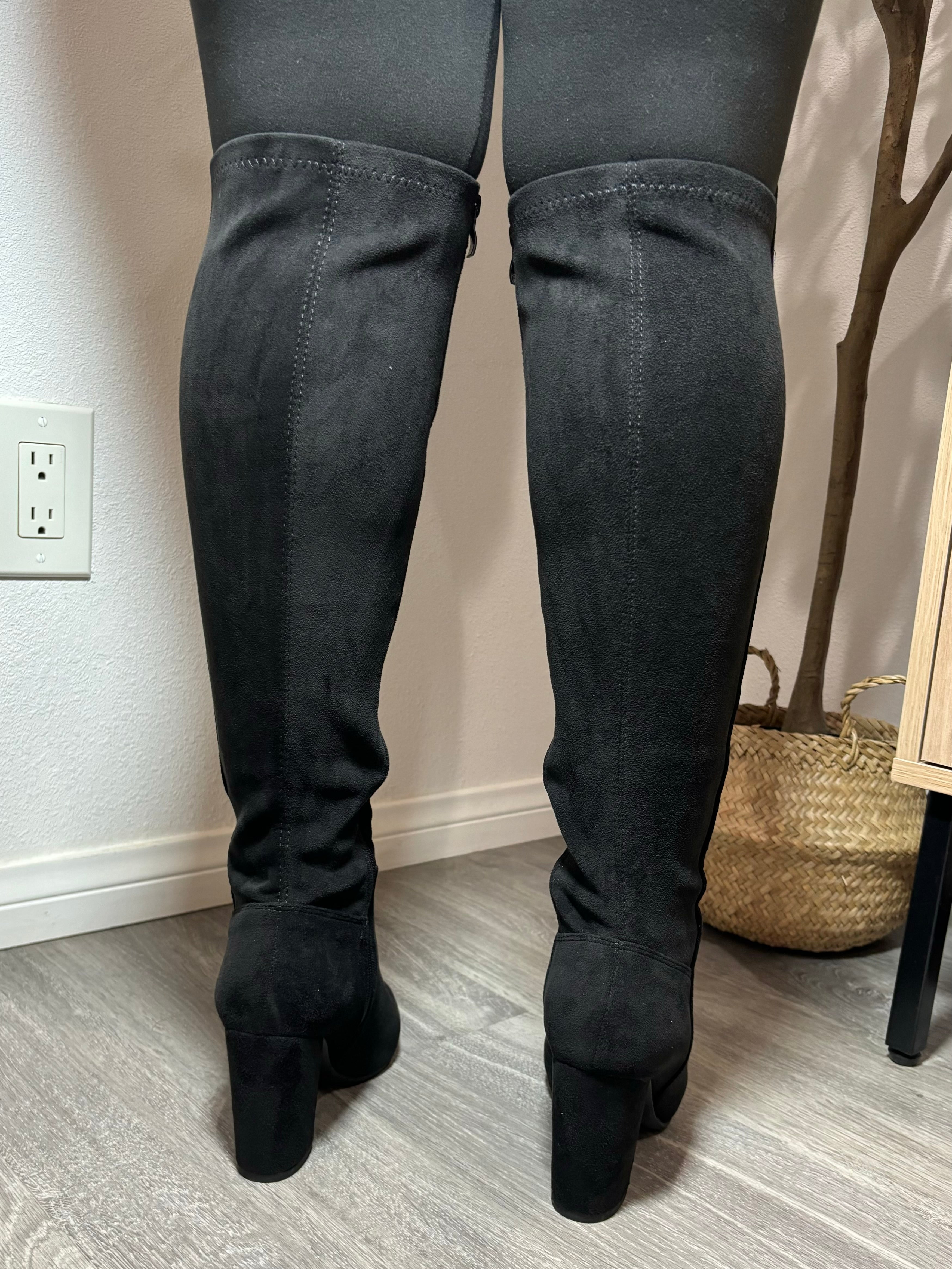 Whiskey Suede Knee High Boot