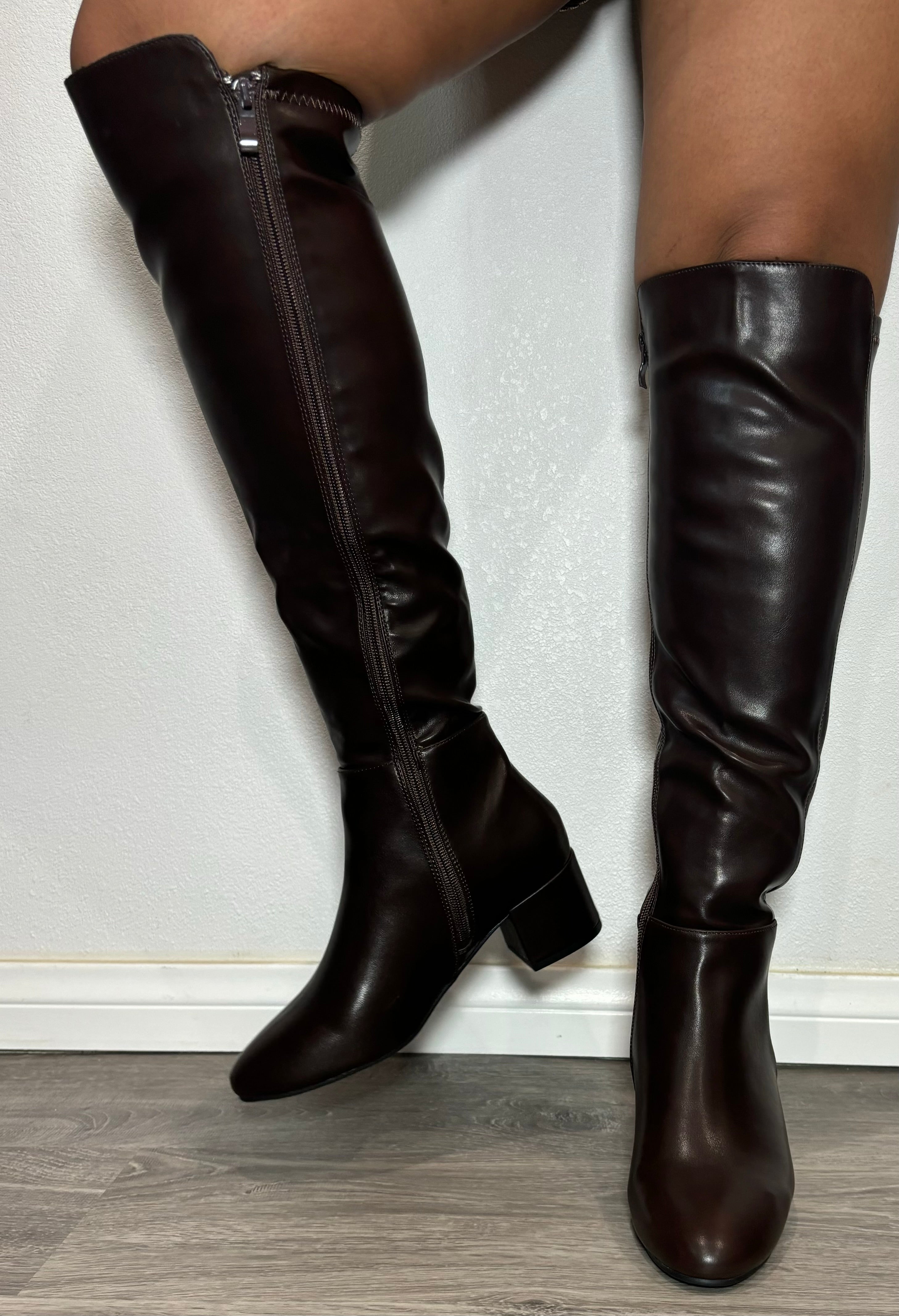 Billie Above the Knee Boot Brown
