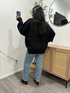 Taylor Mock Neck Sweater Black