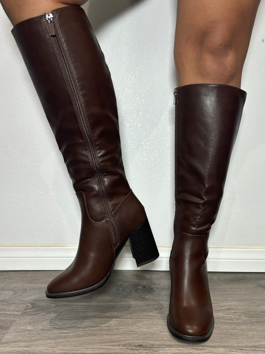Cami Knee High Boot Brown