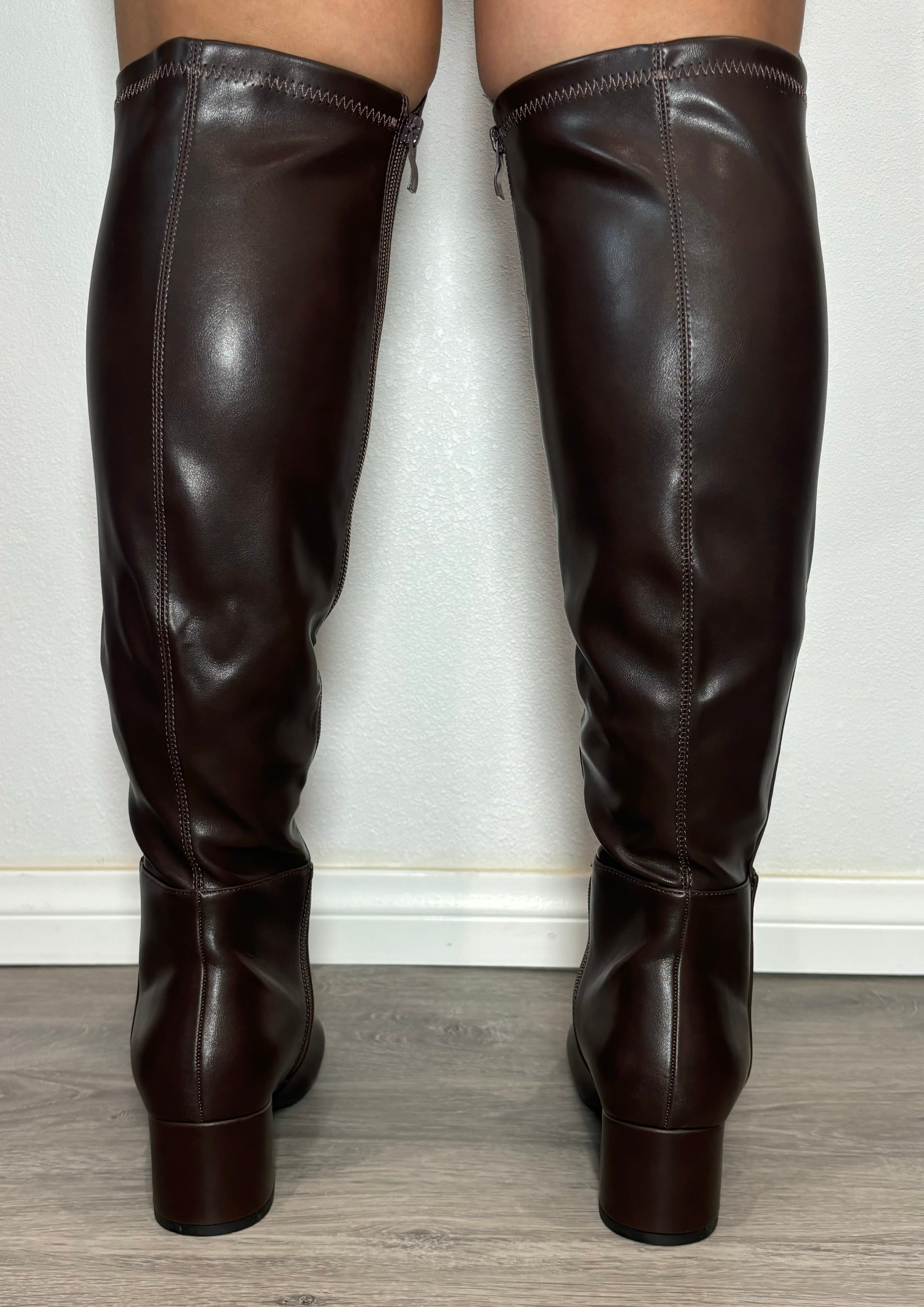 Billie Above the Knee Boot Brown