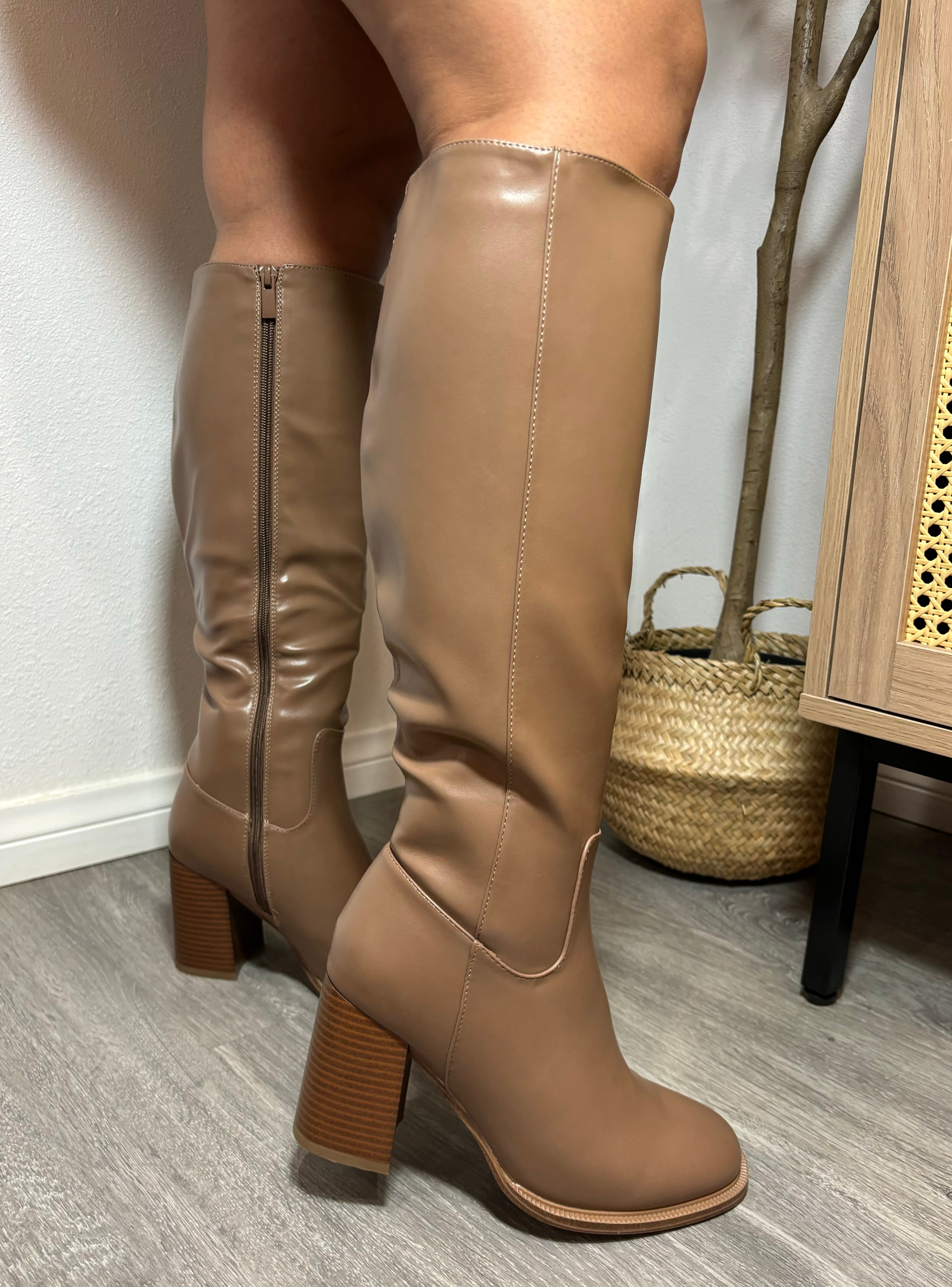 Cami Knee High Boot Taupe