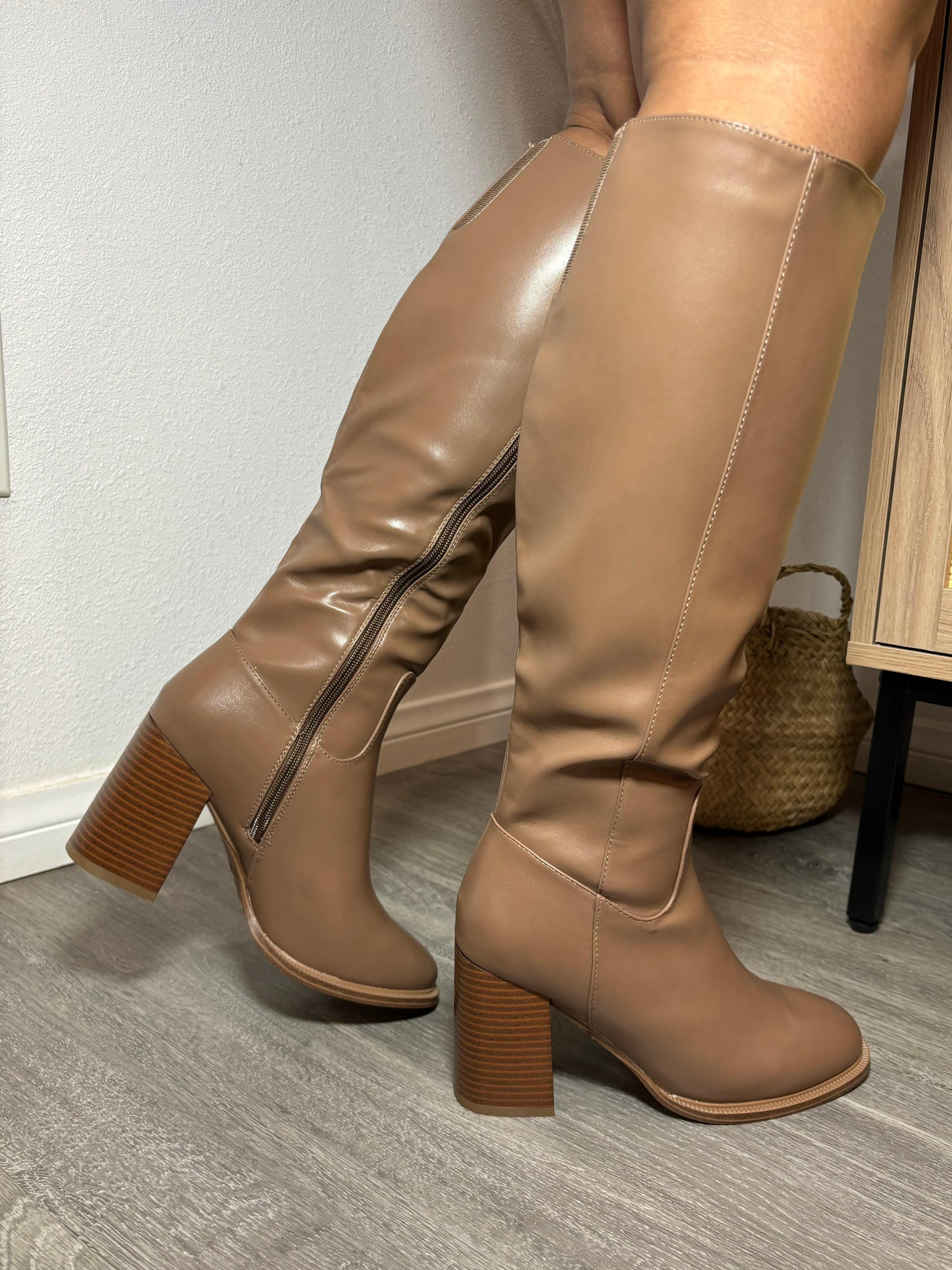 Cami Knee High Boot Taupe